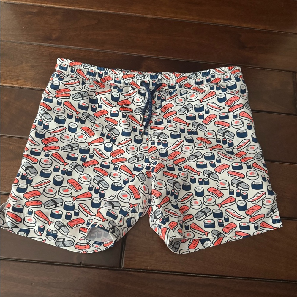 Sunuva Boys Swim Trunks - Red, Blue, White